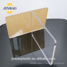 Jinbao propre usine directe en gros de qualité alimentaire plaque acrylique